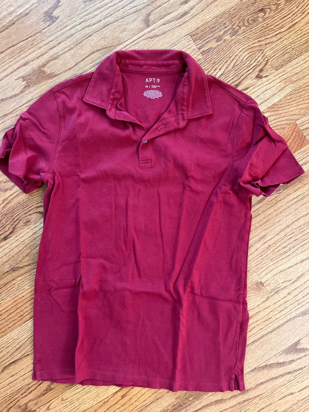 Apt. 9 Men's Burgundy Polo Shirt